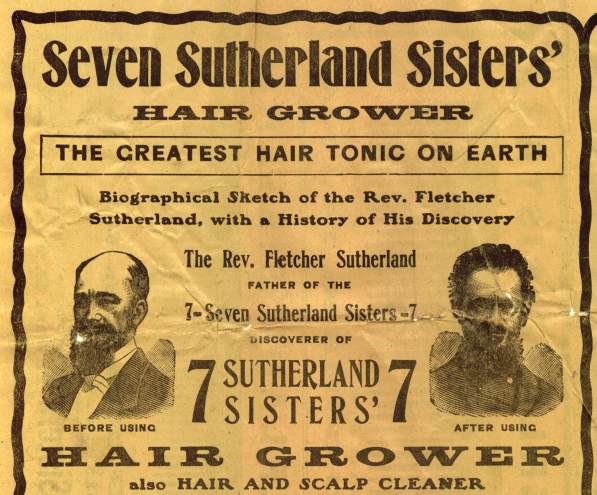 The Sutherland Sisters Hair Tonic Advertisement
