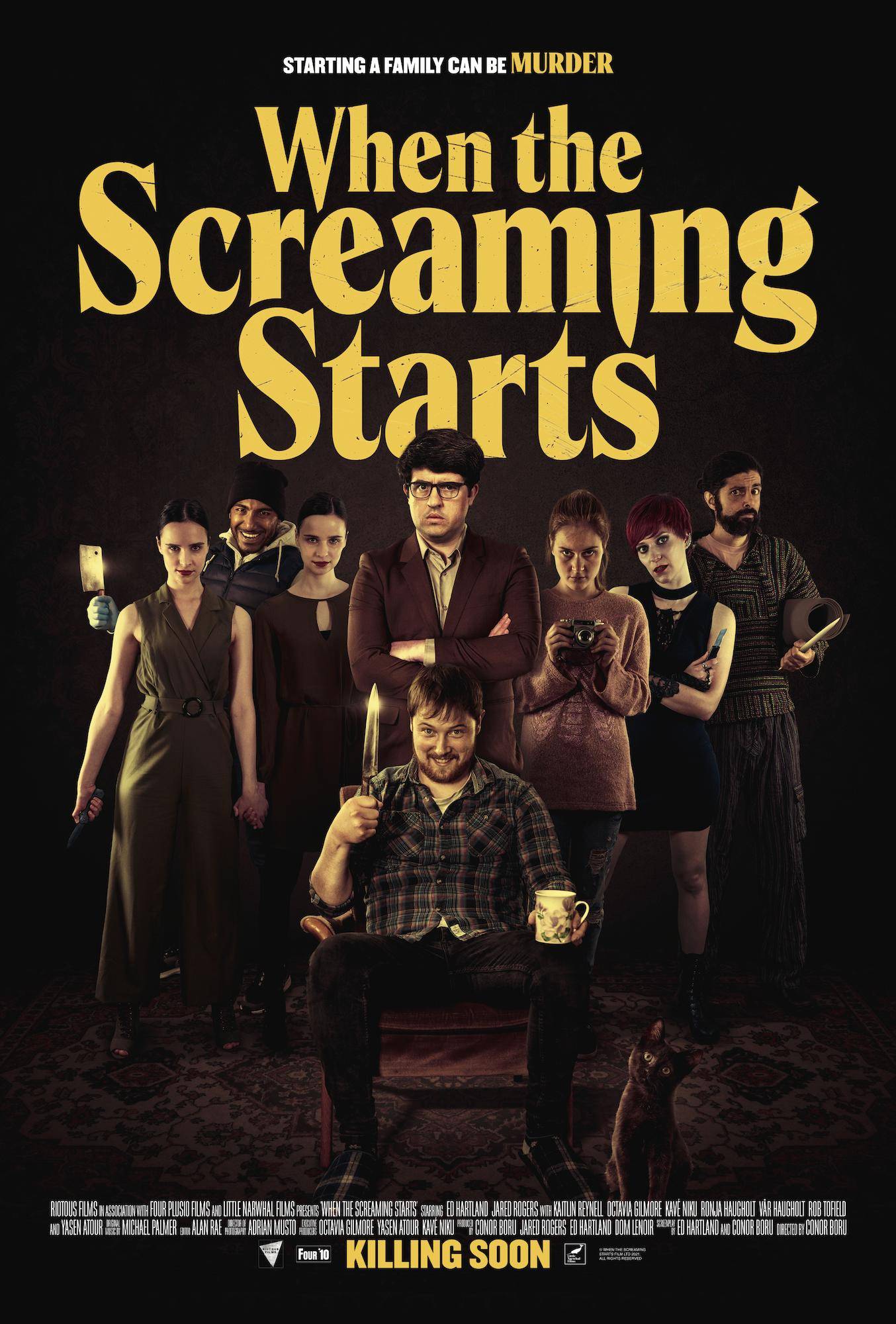 When the screaming starts poster