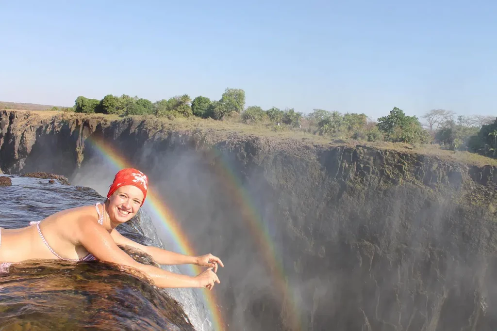 The Devil's Pool in Victoria Falls